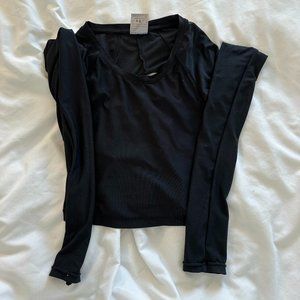 Tully Lou Cropped Long-sleeve Athletic Top